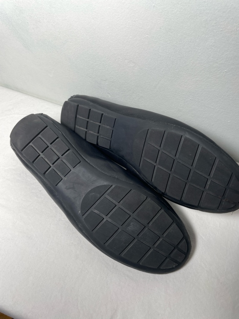 Van Eli Aiker Black Leather Driving Loafer Moccasins 11 W - Picture 11 of 12